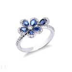 Anello fiore in o...