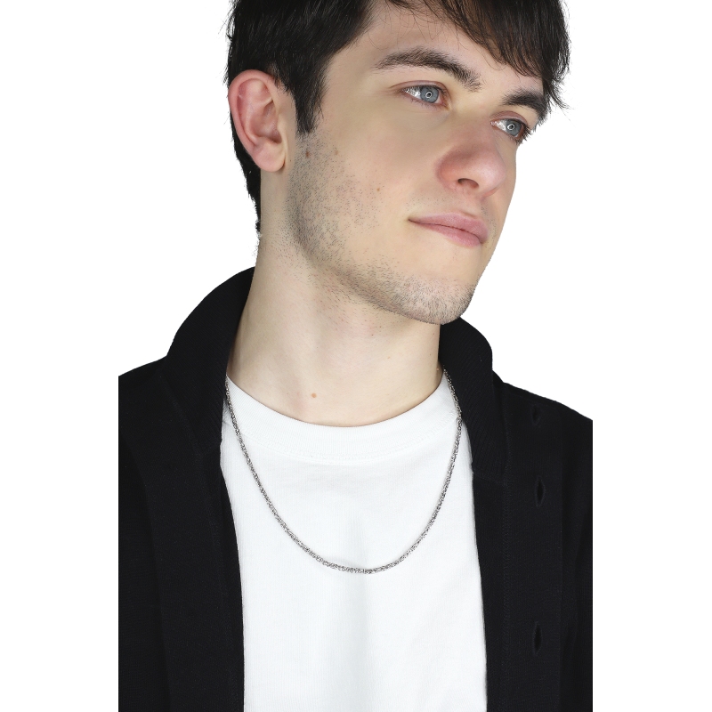 18k white gold byzantine necklace 