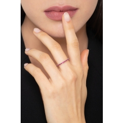 Eternity in Oro Bianco 18k e Rubini 2