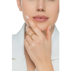 Anello groumette oro giallo 750 2