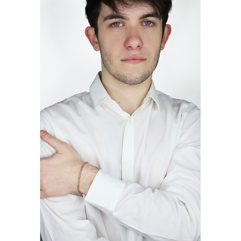 Bracciale Tennis in oro Rosa 18k con diamanti Brown