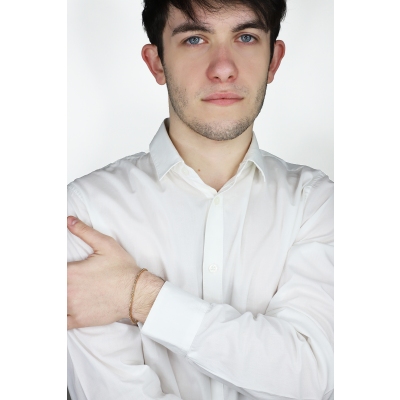 Bracciale Tennis in oro Rosa 18k con diamanti Brown