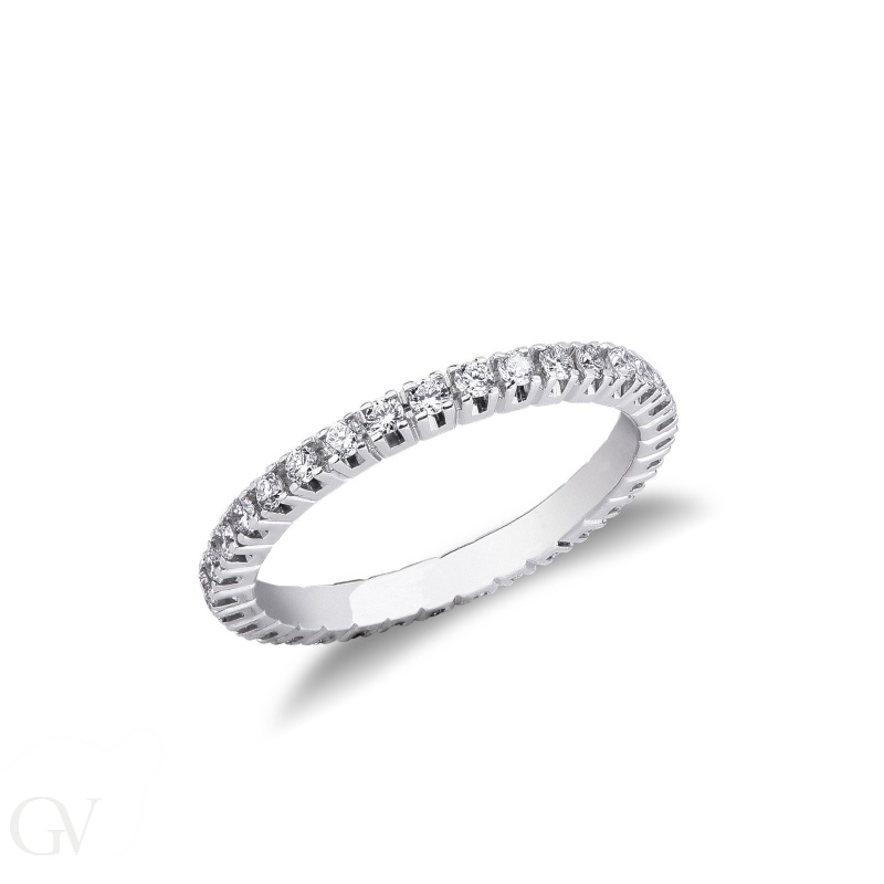 Eternity in Oro Bianco 18k e Diamanti