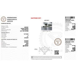 Diamante Certificato IGI   CT 0,47   D   SI 1 2