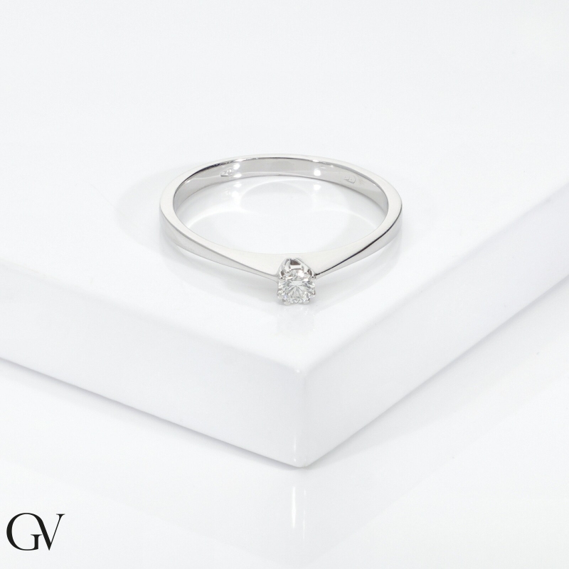 Anello proposta Amore Mio Tesoro 0,10 ct