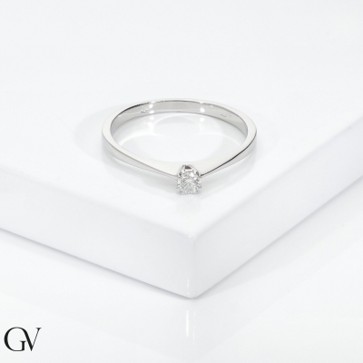 Anello proposta Amore Mio Tesoro 0,10 ct