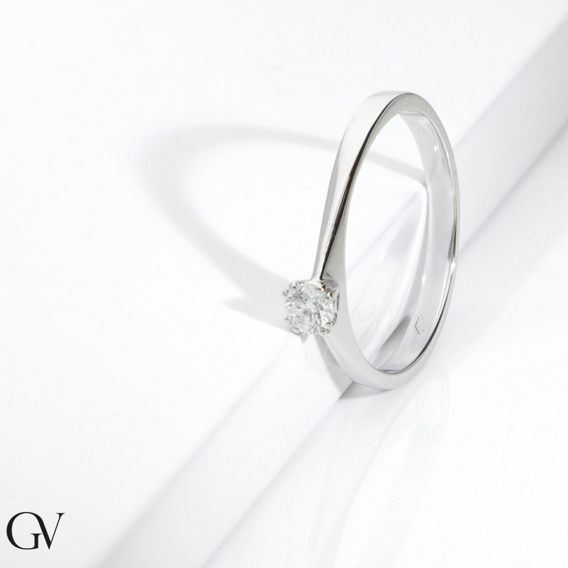 Anello proposta Amore Mio Tesoro 0,15 ct