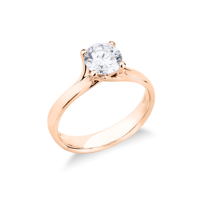 Montatura solitario lineare