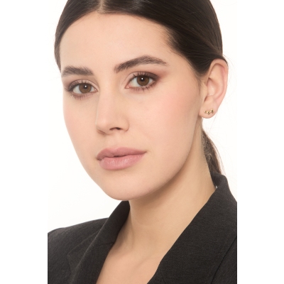 Orecchini in oro giallo 18k con stelline a scalare