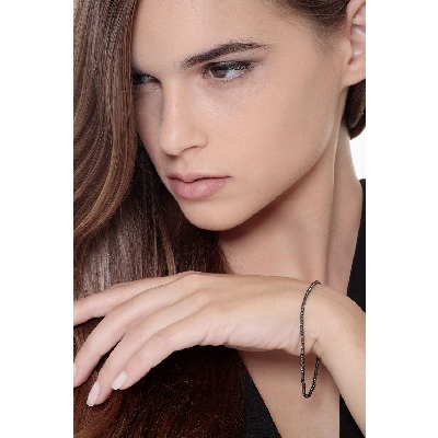 18k black gold bracelet with spheres