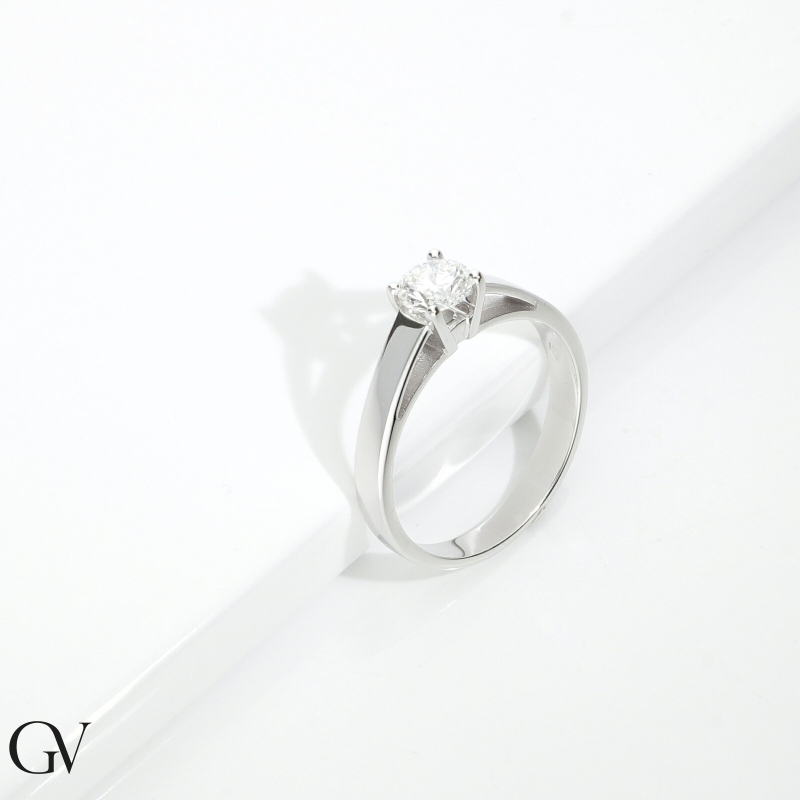 Anello di fidanzamento Passione diamante 0,50 ct Oro Bianco 