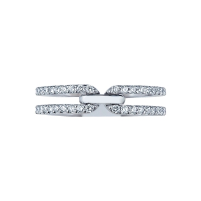 Band ring in white gold 18k with diamonds 