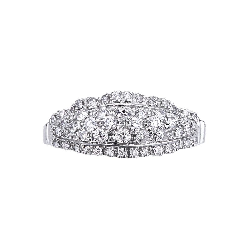 White gold 18k ring with diamonds 