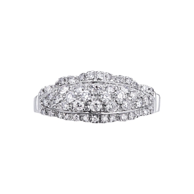 White gold 18k ring with diamonds 