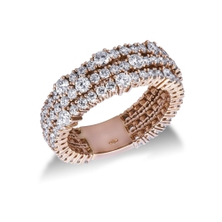 18k rosé gold with diamonds 