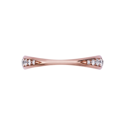 Rosé gold 18k ring with diamonds 