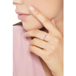 Anello da proposta Regina 0,40 ct Oro Bianco 2