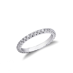 Eternity in Oro Bianco 18k e Diamanti