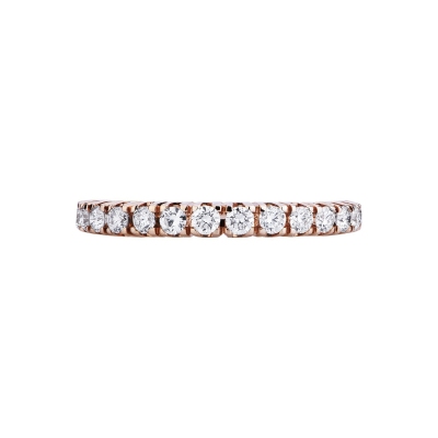 Eternity a griffe in Oro rosa 18k e Diamanti