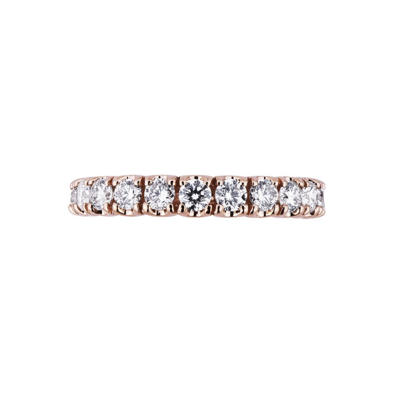 Eternity ring with diamonds 18k rosé gold 18k 