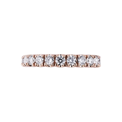 Eternity ring with diamonds 18k rosé gold 18k 