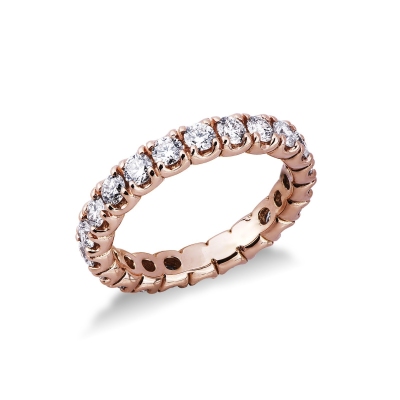 Eternity ring with diamonds 18k rosé gold 18k 
