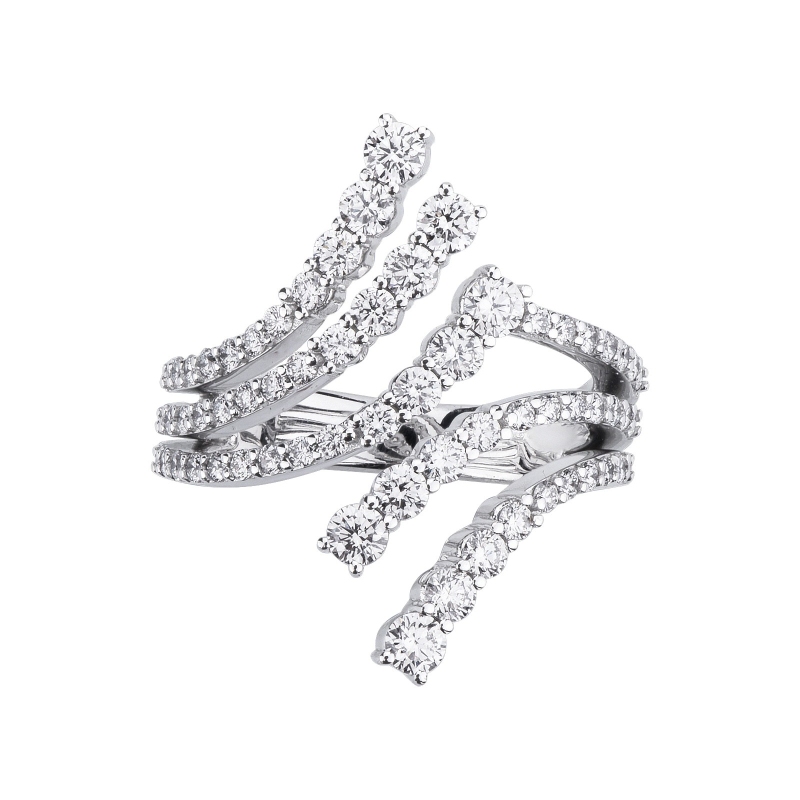TOI ET MOI Diamond Ring 750 White Gold 