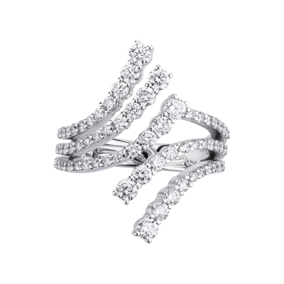 TOI ET MOI Diamond Ring 750 White Gold 