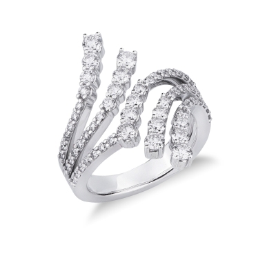 TOI ET MOI Diamond Ring 750 White Gold 