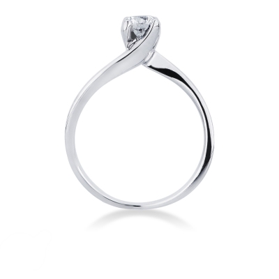 Anello da proposta Infinito 0,40 ct in oro bianco