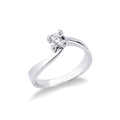 Anello da proposta Infinito 0,40 ct in oro bianco
