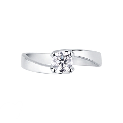 Anello da proposta Infinito con diamante 0,50 ct 
