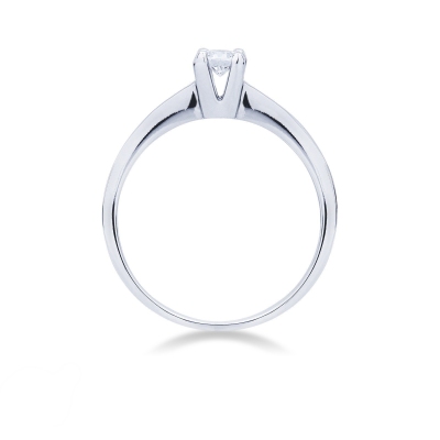 Solitario Gioia 0,20 ct in Oro Bianco 18k