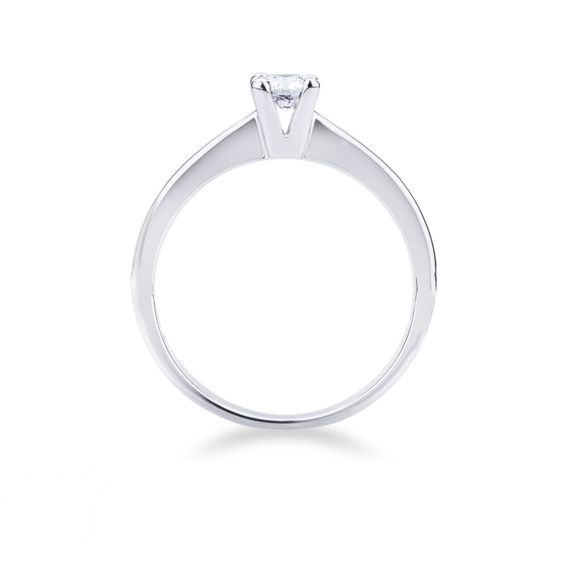 Anello Solitario 0,25 ct Gioia in Oro Bianco 18k