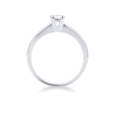Anello Solitario 0,25 ct Gioia in Oro Bianco 18k