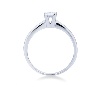 Solitario Anello Gioia 0,30 ct in Oro Bianco