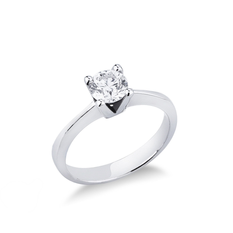 Anello fidanzamento Gioia Oro Bianco 0,70 ct