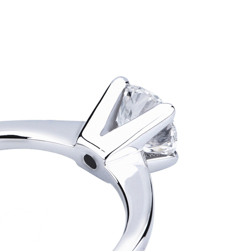 Anello fidanzamento Gioia Oro Bianco 0,90 ct