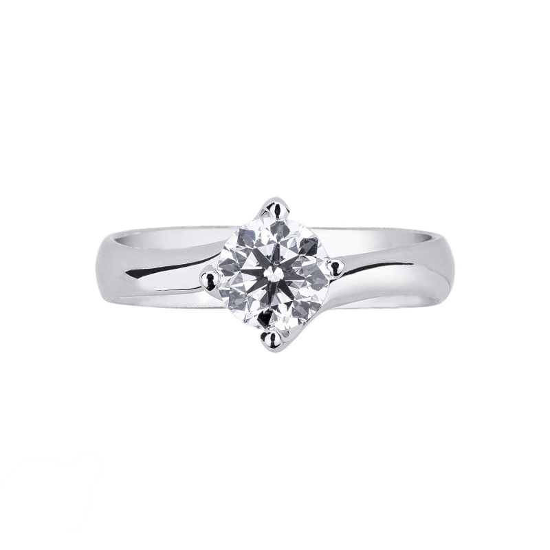 Anello fidanzamento Abbraccio con diamante 0,90 ct