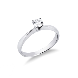 4 claw solitaire with a 0,50 ct diamond 