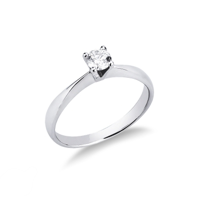 4 claw solitaire with a 0,50 ct diamond 