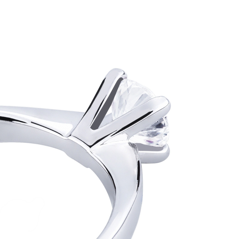 Anello fidanzamento Desiderio 0,90 ct in oro bianco 