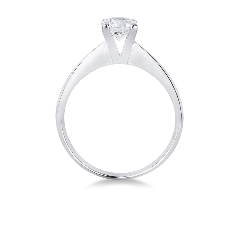 Anello fidanzamento Desiderio 0,90 ct in oro bianco 