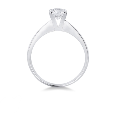 Anello fidanzamento Desiderio 0,90 ct in oro bianco 
