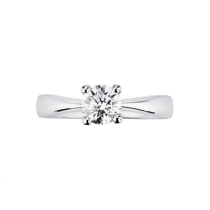 Anello fidanzamento Desiderio 0,90 ct in oro bianco 