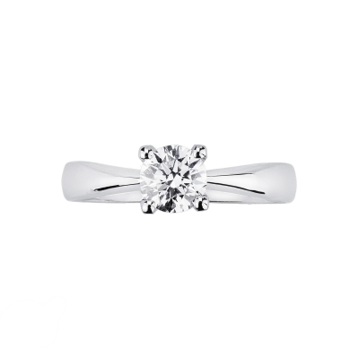 Anello fidanzamento Desiderio 0,90 ct in oro bianco 