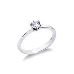 Anello da proposta Regina 0,40 ct Oro Bianco
