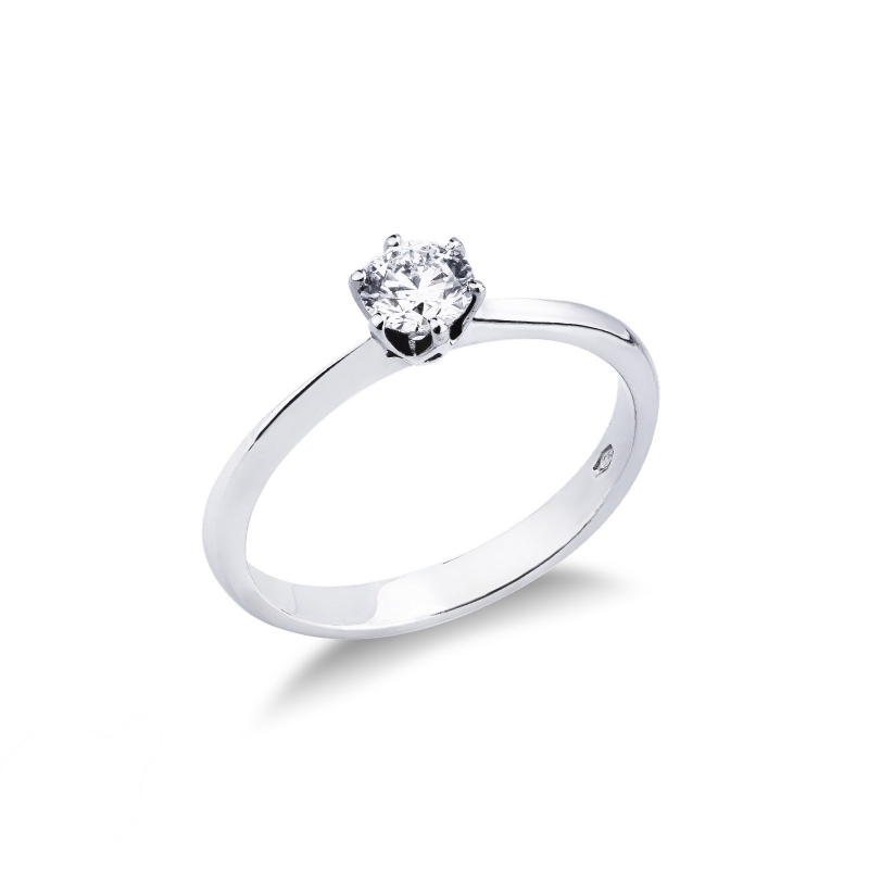 Anello da proposta Regina 0,40 ct Oro Bianco