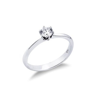 Anello da proposta Regina 0,40 ct Oro Bianco