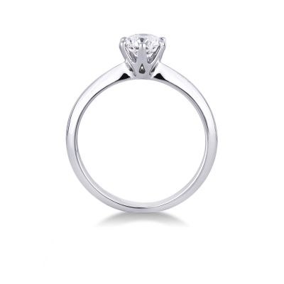 Anello fidanzamento Regina 0,70 ct Oro Bianco
